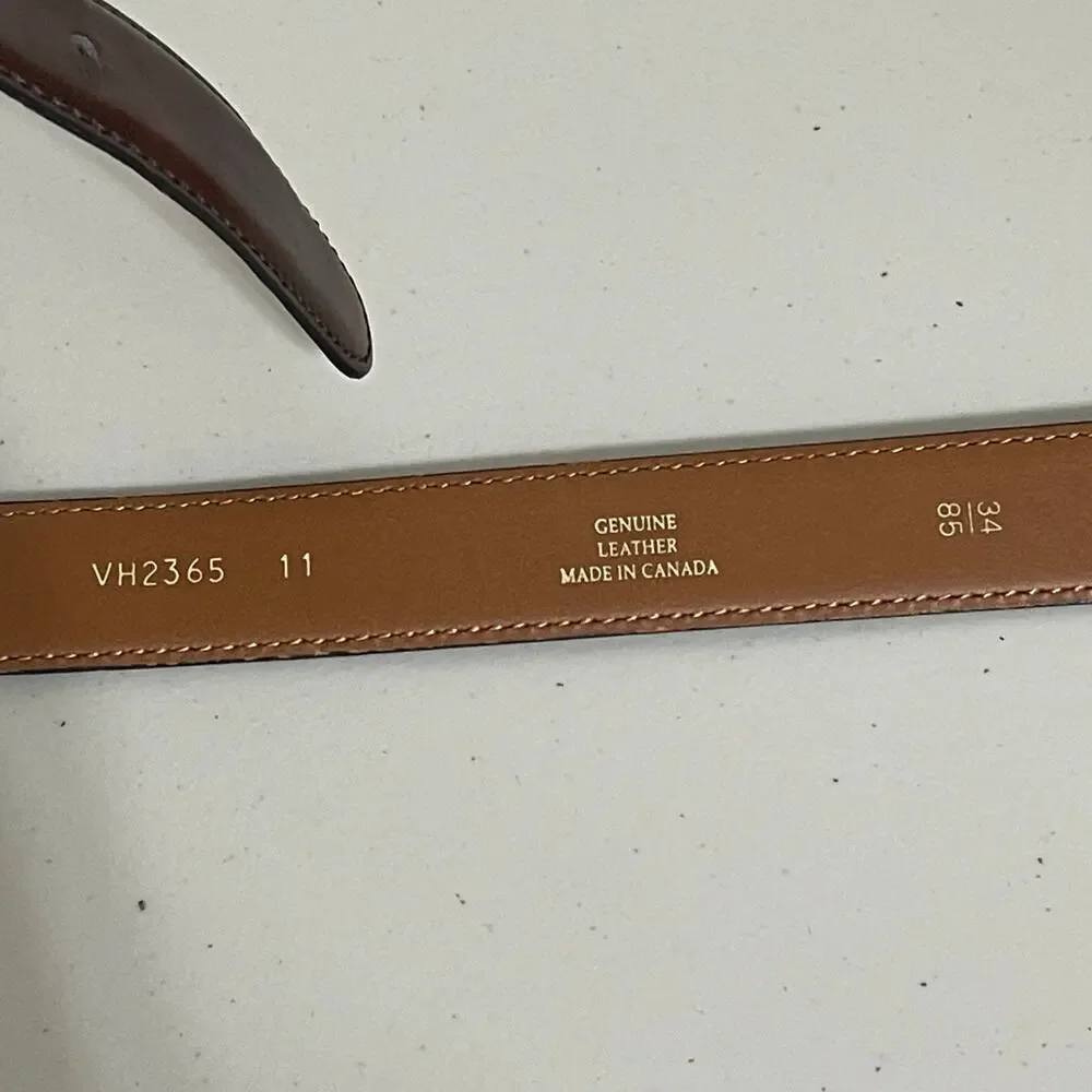 Van Heusen Men's Genuine Leather Brown Sz 34